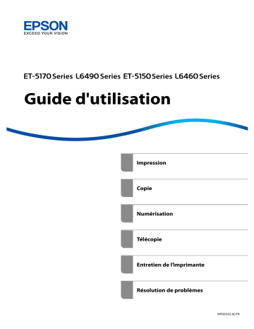 Manuel utilisateur Epson L-6460 - Imprimante multifonction | Fixfr