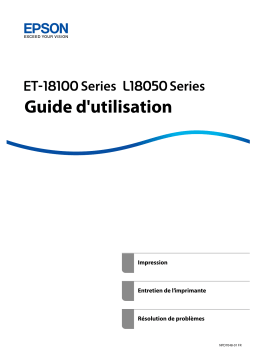 Manuel utilisateur Epson ET-18100 - Impression, Numérisation & Copie