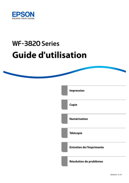 Epson WF-3820 Manuel utilisateur - Guide complet