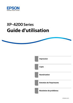 Manuel d'utilisation Epson XP-4200 - Télécharger PDF