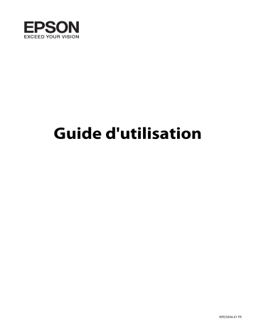 Manuel utilisateur Epson XP-520 - Guide d'utilisation et d'entretien | Fixfr