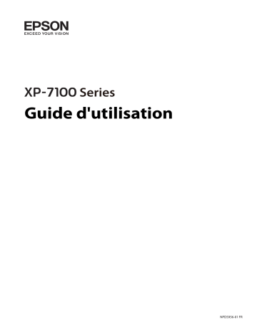 Epson XP-7100 Manuel utilisateur | Fixfr