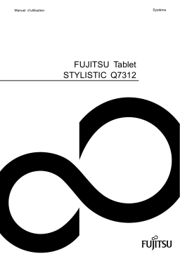 Manuel d'utilisation Fujitsu Stylistic Q7312