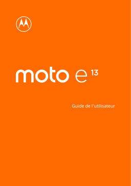 Manuel d'utilisation Motorola MOTO E13