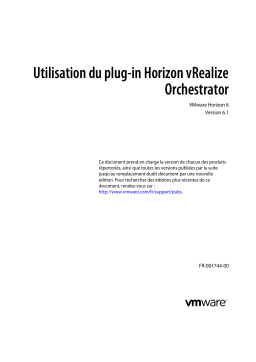 VMware Horizon View 6.1 Manuel d'Utilisation