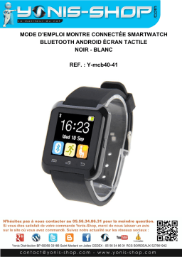 Manuel d'utilisation Yonis Y-MCB40 - Montre connectée Bluetooth