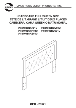 Manuel utilisateur Linon Clayton Headboard Full-Queen