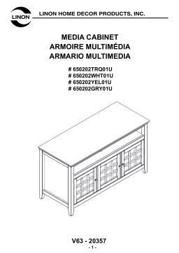 Linon Largo Media Cabinet Manuel Utilisateur