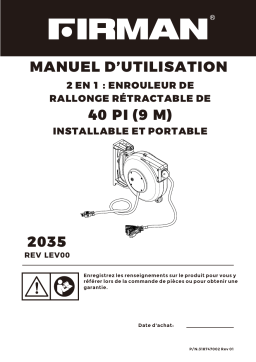 Manuel Firman 2035 - Enrouleur de Rallonge Rétractable