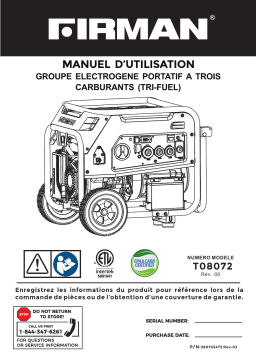 Manuel d'utilisation Firman T08072 - Télécharger PDF