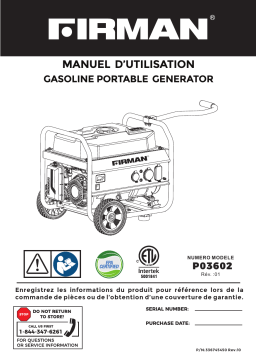 Manuel d'utilisation Firman P03602