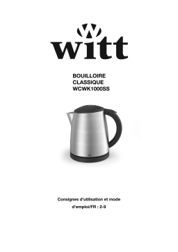 Witt Classic Kettle Manuel du propriétaire - Lire, Télécharger