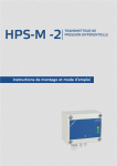 Sentera Controls HPS-M-4K0 -2 Manuel utilisateur