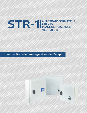 Manuel d'utilisation STR-1100L22 - Autotransformateur de Sentera Controls | Fixfr