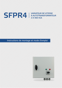 Manuel SFPR4-15L40 - Variateur de vitesse à autotransformateur