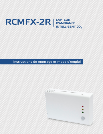 Manuel utilisateur Sentera Controls RCMFF-2R - Température, Humidité et CO2 | Fixfr