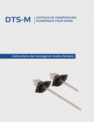 Manuel utilisateur Sentera Controls DTS-M-080 - Capteur de température pour gaine | Fixfr