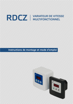 Manuel utilisateur Sentera Controls RDCZ9-15-WH