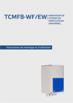 Sentera Controls TCMF8-602EW Manuel utilisateur