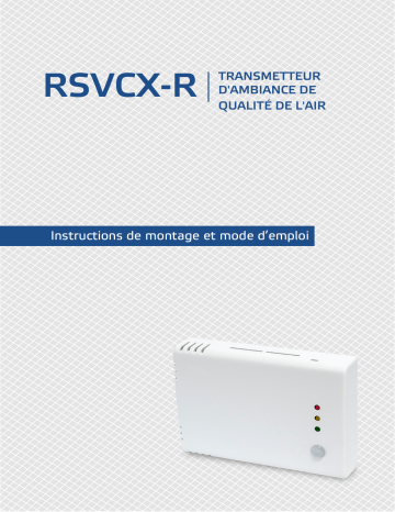 Manuel utilisateur RSVCF-R | Sentera Controls | Fixfr