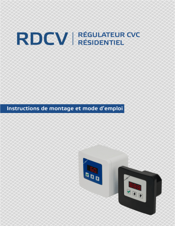 Sentera Controls RDCV9-AD-BK Manuel Utilisateur | Fixfr