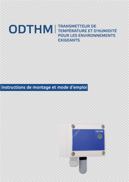 Manuel utilisateur Sentera Controls ODTHM - Surveillance de la température et de l'humidité