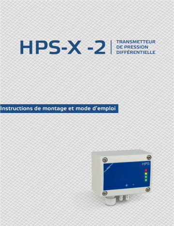 Sentera Controls HPS-F-1K0 -2 Manuel utilisateur | Fixfr