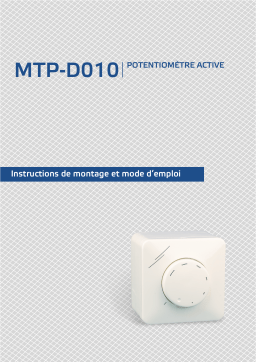 Manuel utilisateur Sentera Controls MTP-D010-AT