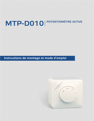 Manuel utilisateur Sentera Controls MTP-D010-AT | Fixfr