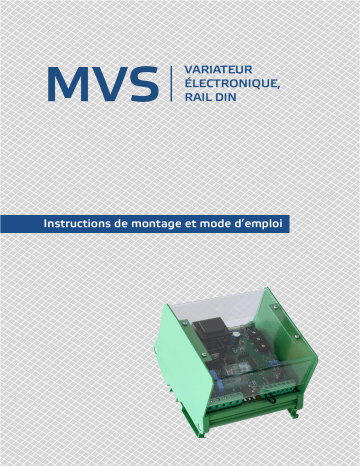 Sentera Controls MVS-1-30CDM Manuel utilisateur | Fixfr
