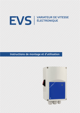 Manuel utilisateur Sentera Controls EVS-1100-DM - Variateur de vitesse électronique 