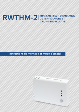 Manuel Utilisateur Sentera Controls RWTHM-2 - Température, Humidité et Lumière