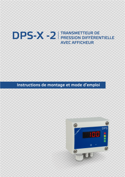 Manuel utilisateur Sentera Controls DPS-F-2K0 -2 