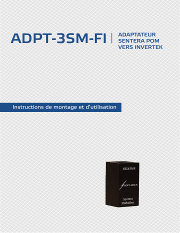 Manuel utilisateur Sentera Controls ADPT-3SM-FI - Adaptateur INVERTEK | Fixfr