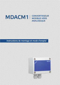 Sentera Controls MDACM1 Manuel utilisateur - Convertisseur Modbus vers analogique