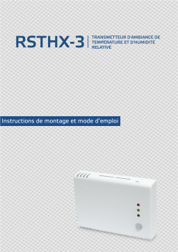 Sentera Controls RSTHF-3 Manuel utilisateur