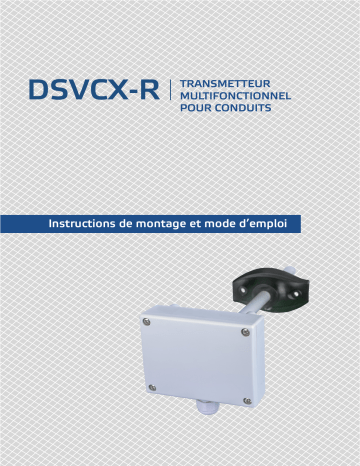 Manuel utilisateur Sentera Controls DSVCF-R - Surveillance de la qualité de l'air | Fixfr