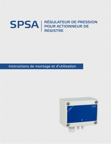 Sentera Controls SPSAF-2K0 Manuel utilisateur | Fixfr