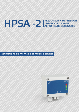 Sentera Controls HPSAG-1K0 -2 Manuel utilisateur