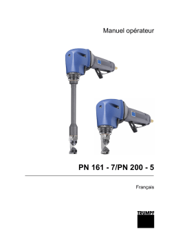 Manuel d'utilisation Trumpf PN 200-5 - Grignoteuse pneumatique