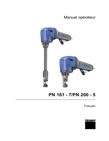 Manuel d'utilisation Trumpf PN 200-5 - Grignoteuse pneumatique | Fixfr