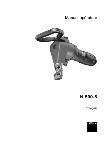 Manuel utilisateur N 500-8 - Grignoteuse électrique | Fixfr