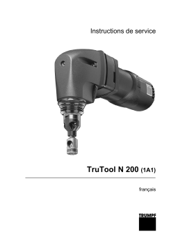 TruTool N 200 (1A1) Manuel utilisateur - Grignoteuse électrique manuelle