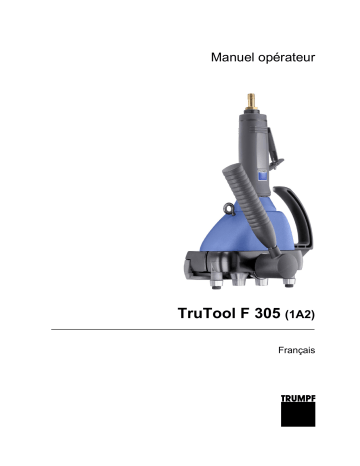 Trumpf TruTool F 305 (1A2) Manuel utilisateur | Fixfr