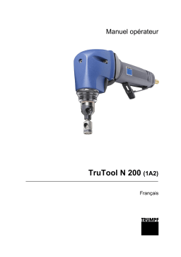 Trumpf TruTool N 200 (1A2) Manuel utilisateur