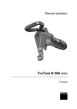 Trumpf TruTool N 500 (1A1) Manuel utilisateur