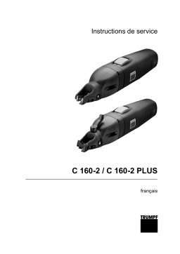 Manuel d'utilisation Trumpf C 160-2 PLUS - Cisaille à fente