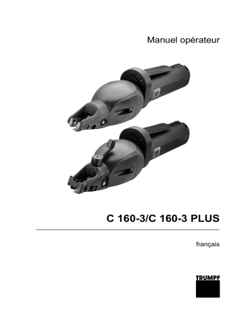 Manuel utilisateur Trumpf C 160-3 - Guide d'utilisation | Fixfr