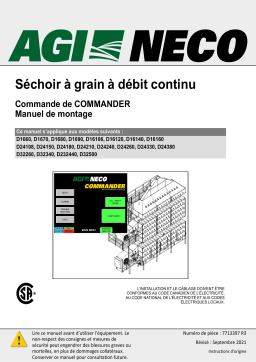 Manuel du propriétaire AGI Séchoir à grain à débit continu Commande de COMMANDER