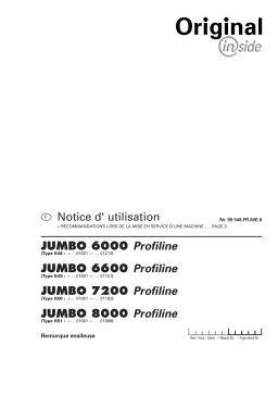 Pottinger JUMBO 8000 Manuel d'utilisation